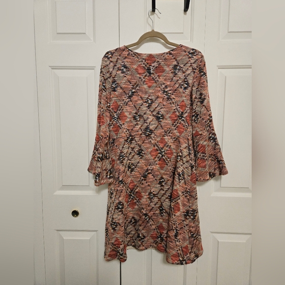 Maeve Anthropologie Erina Bohemian Bell Sleeve Knit Fit And Flare Dress Size M - Picture 7 of 9